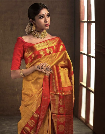 "Elegance in Every Weave: Embrace the Grace of Soft Lichi Silk Sarees."