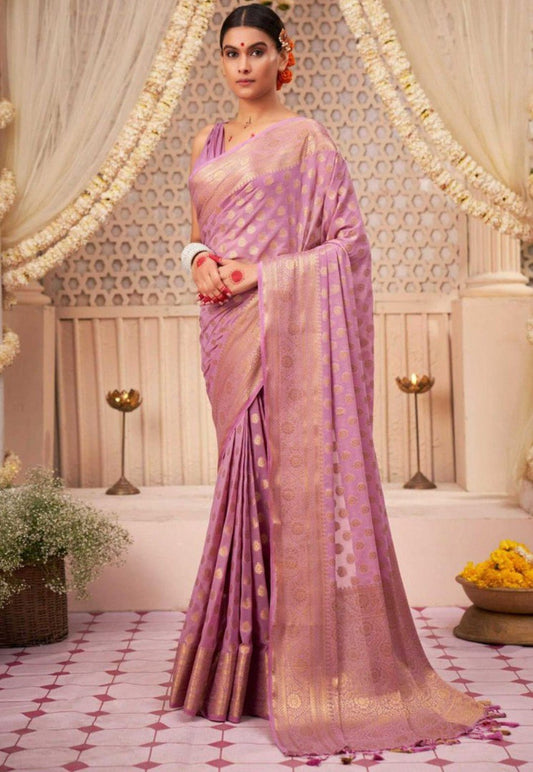 "Elegance woven in every thread embrace the allure of Banarasi soft silk sarees!"