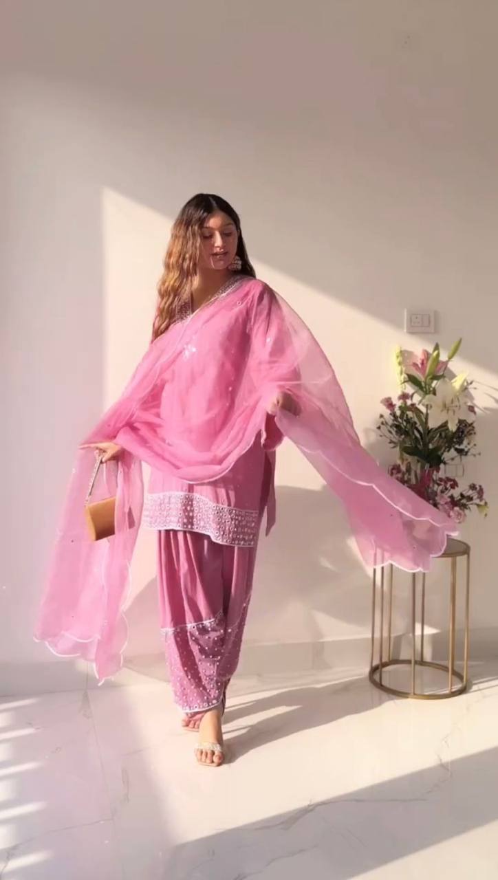 "Embrace Tradition with a Modern Twist: Afghan Dhoti Style Suit Sets for Women."