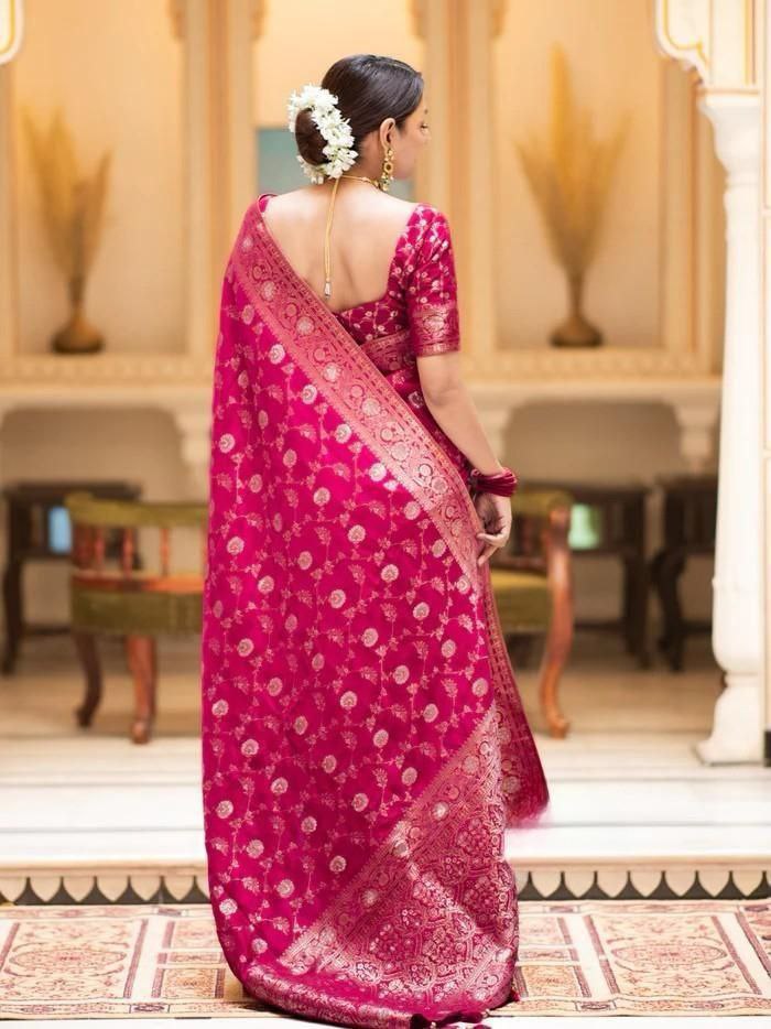 "Wrap yourself in elegance with Banarasi Silk."