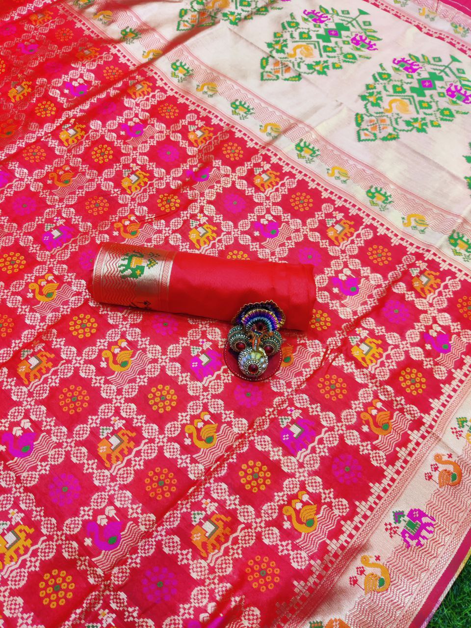 "Elegance in every fold, grace in every thread – embrace the allure of lichi silk."