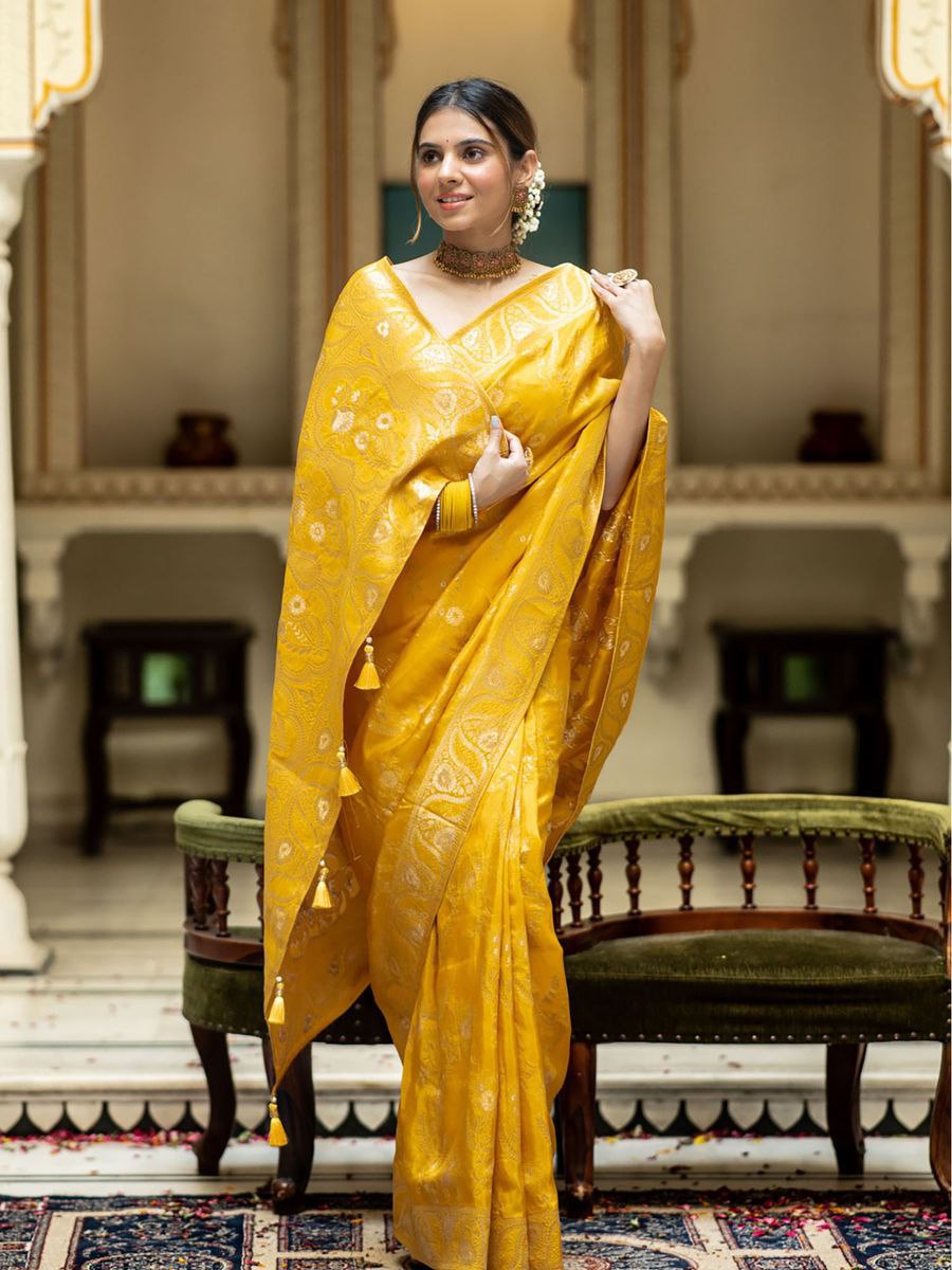 "Elegance woven in every thread, embrace the allure of New Silk sarees."