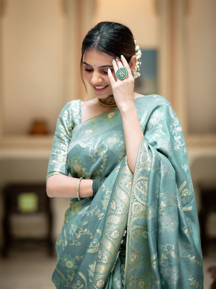 "Elegance woven with tradition: Step into timeless beauty with our New Silk sarees."