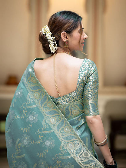 "Elegance woven with tradition: Step into timeless beauty with our New Silk sarees."