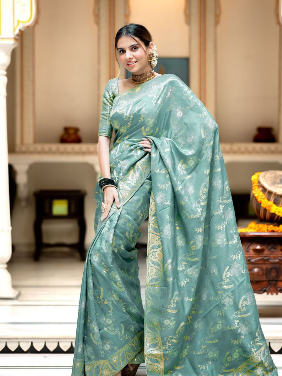 "Elegance woven with tradition: Step into timeless beauty with our New Silk sarees."