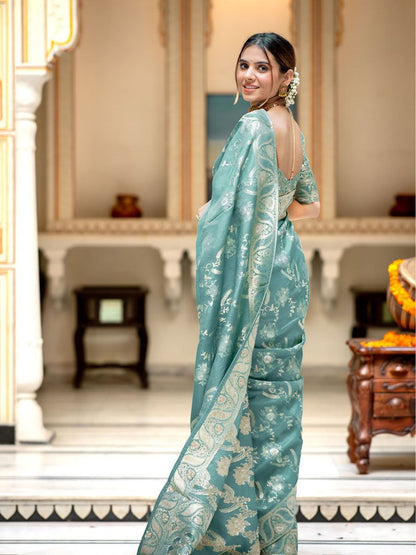 "Elegance woven with tradition: Step into timeless beauty with our New Silk sarees."