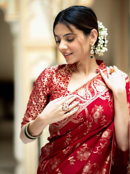 "Wrap yourself in elegance with our New Silk sarees – timeless tradition, modern style."