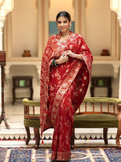 "Wrap yourself in elegance with our New Silk sarees – timeless tradition, modern style."