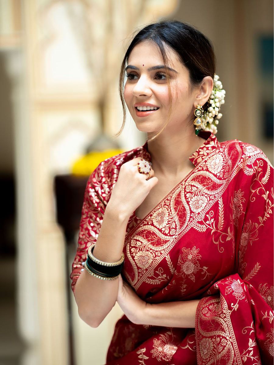 "Wrap yourself in elegance with our New Silk sarees – timeless tradition, modern style."