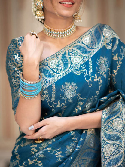 "Elegance woven with tradition: Embrace the timeless allure of our New Silk sarees."