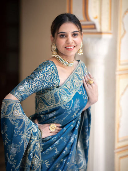 "Elegance woven with tradition: Embrace the timeless allure of our New Silk sarees."