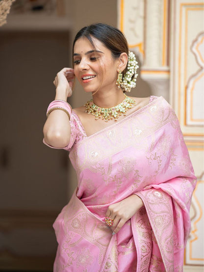 "Wrap yourself in elegance with our exquisite New Silk sarees, where tradition meets contemporary style."