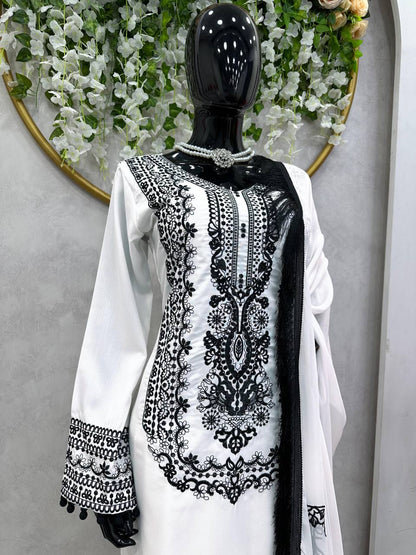 "Experience Elegance: Designer Western Wear in Luxurious Faux Georgette Fabric"
