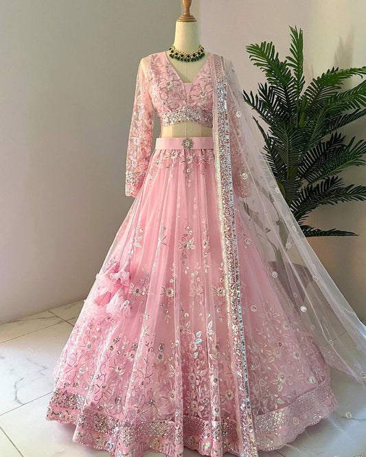 "Embrace elegance with our newest collection of soft lehenga cholis. Experience timeless beauty with every twirl."