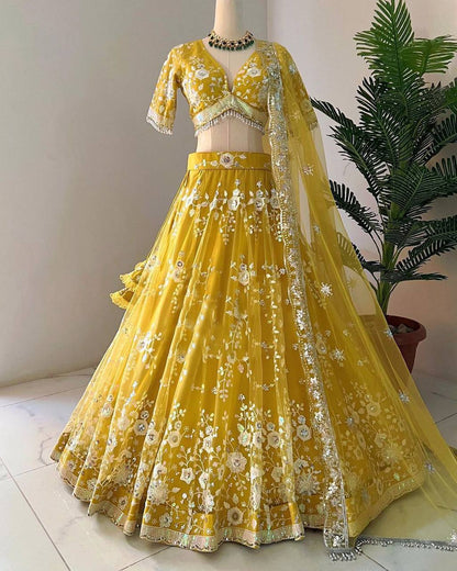 "Graceful elegance meets timeless tradition in our soft new lehenga choli collection."