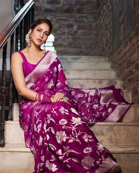 "Elegance in Every Weave: Banarasi Soft Silk Sarees"