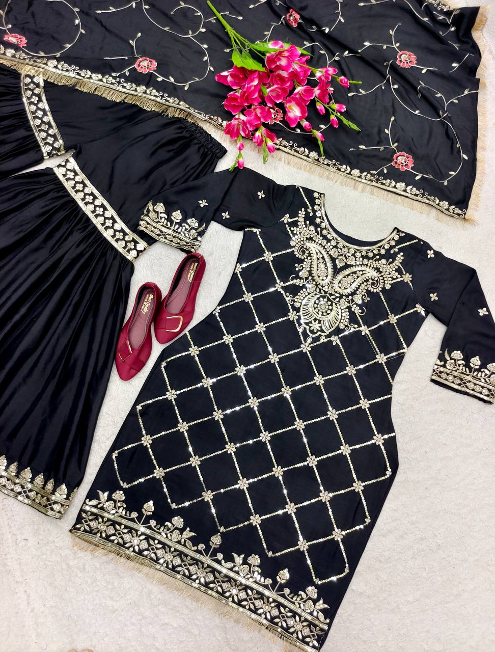 "Celebrate Your Style: Top Sharara & Dupatta for Every Occasion!"
