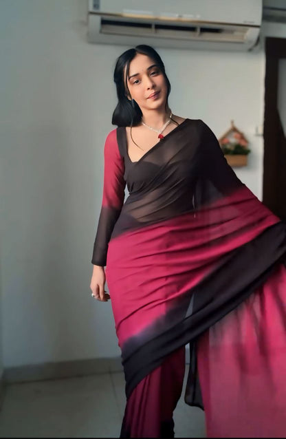 "Elegance in Every Drapery: Georgette Sarees"