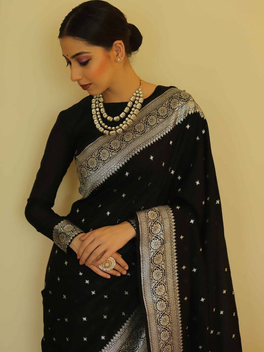 "Wrap yourself in elegance with our soft cotton silk sarees."