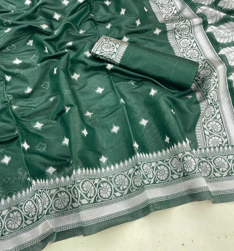 "Soft as silk, light as cotton: Embrace elegance with our sarees!"