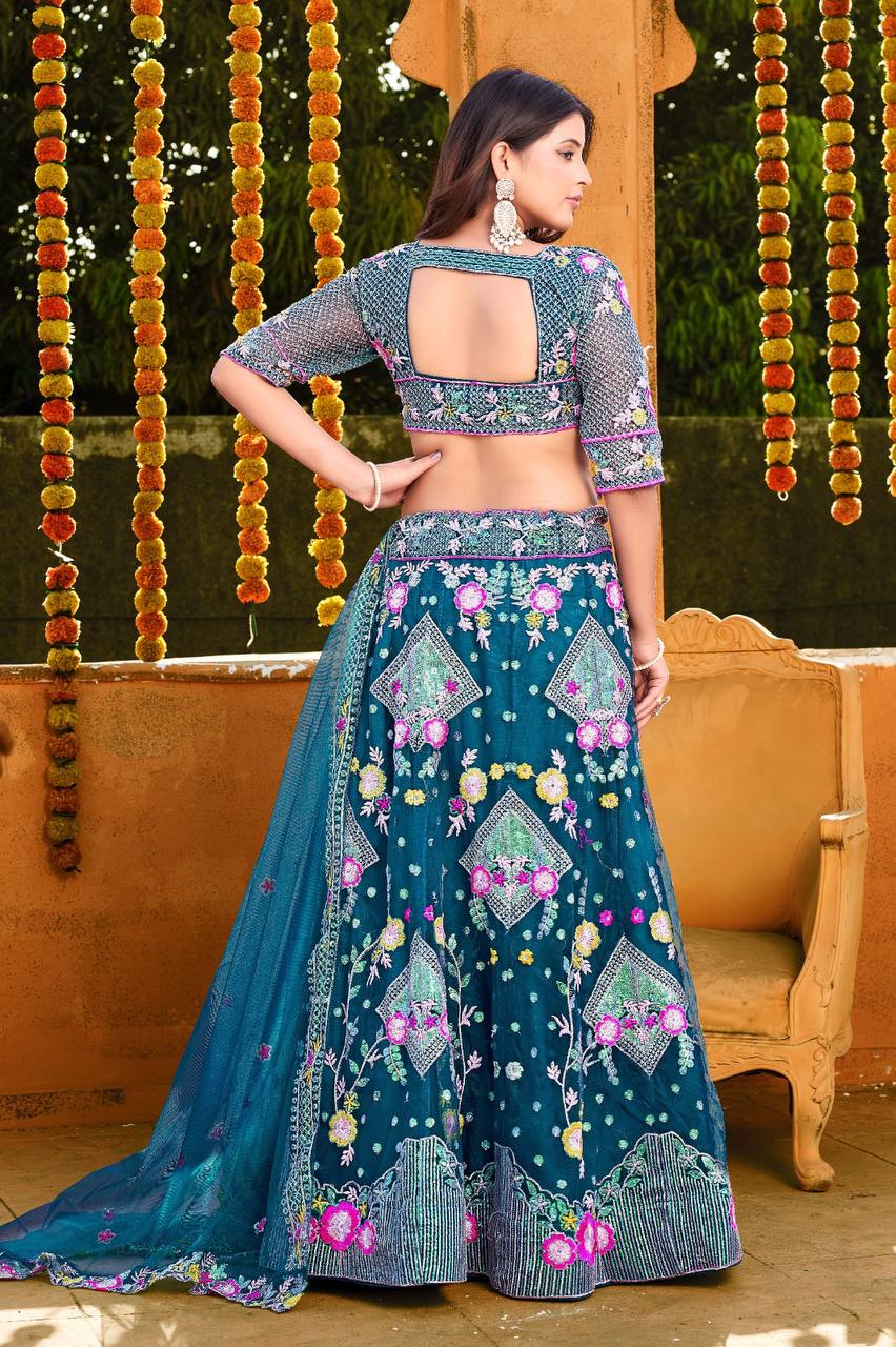 "Draped in beauty, adorned with grace, a lehenga choli for every embrace!"