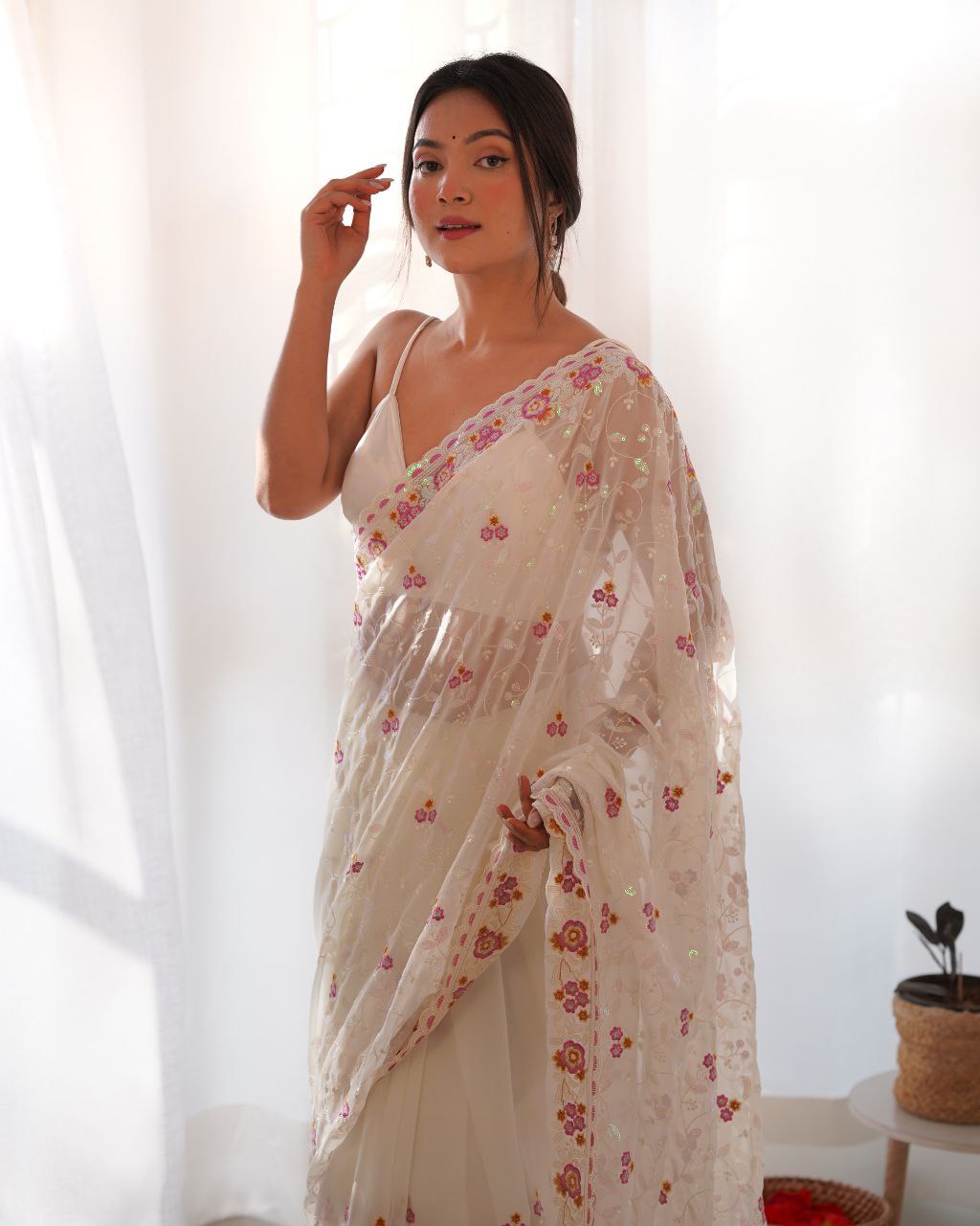 "Flowing Beauty, Effortless Elegance: Georgette Sarees for Every Occasion"
