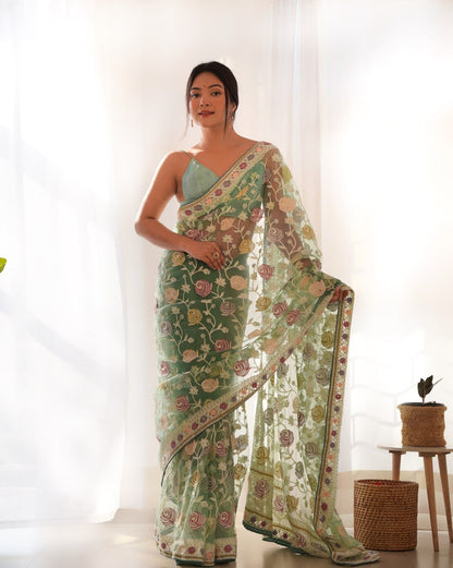 "Delicate as a Dream: Embrace the Ethereal Beauty of Butterfly Net Sarees"