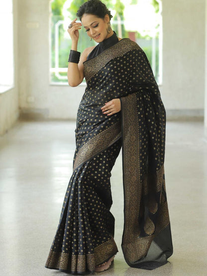 "Celebrate Every Occasion in Banarasi Soft Silk"