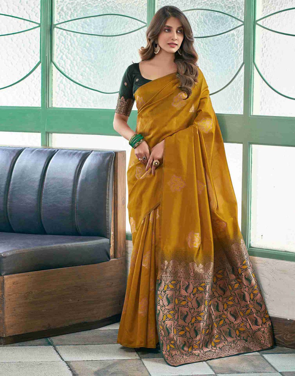 "Celebrate Every Occasion in Banarasi Soft Silk"