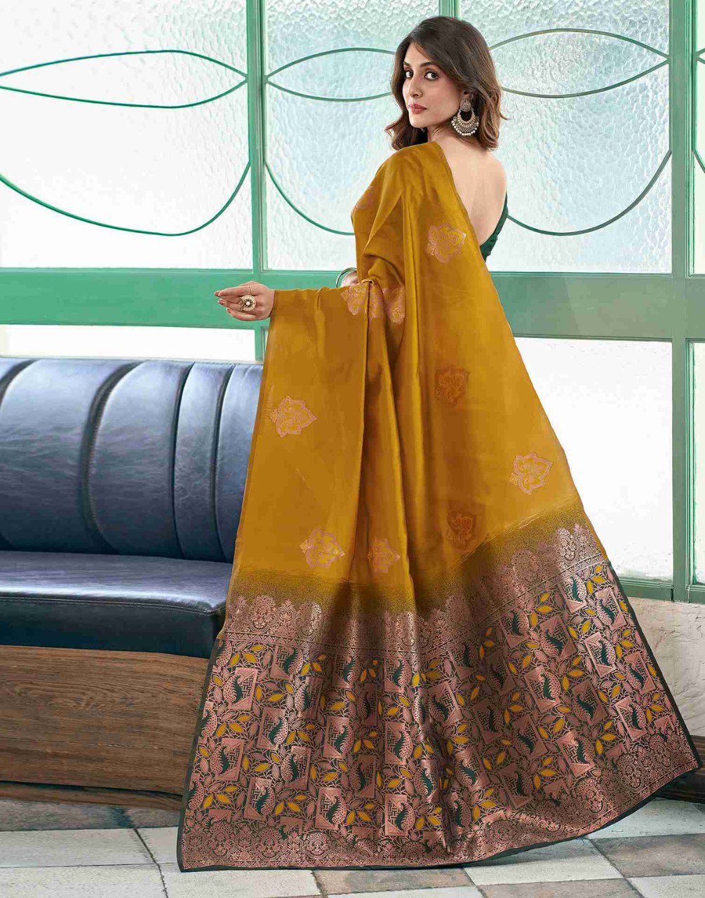 "Celebrate Every Occasion in Banarasi Soft Silk"